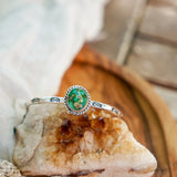 Stacking Cuff in Sonoran Mountain Turquoise - Golden Road Crafted