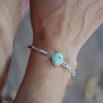 Stacking Cuff in Sonoran Mountain Turquoise - Golden Road Crafted