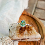 Stacking Cuff in Sonoran Mountain Turquoise - Golden Road Crafted