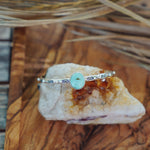 Stacking Cuff in Sonoran Mountain Turquoise - Golden Road Crafted