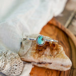 Stacking Cuff in Sonoran Mountain Turquoise - Golden Road Crafted