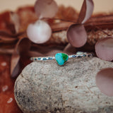 Stacking Cuff in Sonoran Mountain Turquoise - Golden Road Crafted