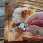 Stacking Cuff in Sonoran Mountain Turquoise - Golden Road Crafted