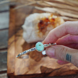 Stacking Cuff in Sonoran Mountain Turquoise - Golden Road Crafted