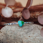 Stacking Cuff in Sonoran Mountain Turquoise - Golden Road Crafted