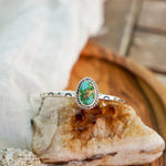 Stacking Cuff in Sonoran Mountain Turquoise - Golden Road Crafted
