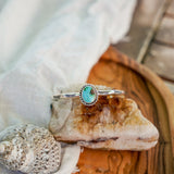 Stacking Cuff in Sonoran Mountain Turquoise - Golden Road Crafted