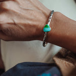 Stacking Cuff in Sonoran Mountain Turquoise - Golden Road Crafted