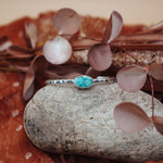 Stacking Cuff in Whitewater Turquoise - Golden Road Crafted