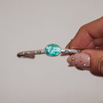 Stacking Cuff in Whitewater Turquoise - Golden Road Crafted