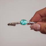 Stacking Cuff in Whitewater Turquoise - Golden Road Crafted