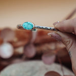 Stacking Cuff in Whitewater Turquoise - Golden Road Crafted