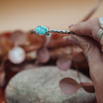 Stacking Cuff in Whitewater Turquoise - Golden Road Crafted