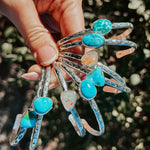 Stacking Cuff in Whitewater Turquoise - Golden Road Crafted