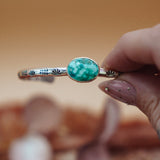 Stacking Cuff in Whitewater Turquoise - Golden Road Crafted