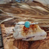 Stacking Cuff in Whitewater Turquoise - Golden Road Crafted