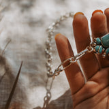 Statement Choker in Hubei & Kingman Turquoise - Golden Road Crafted