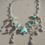 Statement Choker in Hubei Turquoise - Golden Road Crafted