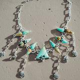 Statement Choker in Hubei Turquoise - Golden Road Crafted