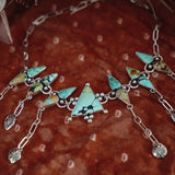 Statement Choker in Hubei Turquoise - Golden Road Crafted