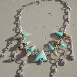 Statement Choker in Hubei Turquoise - Golden Road Crafted