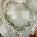 Statement Choker in Rainbow Moonstone - Golden Road Crafted