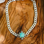 Statement Choker in Sonoran Mountain Turquoise - Golden Road Crafted