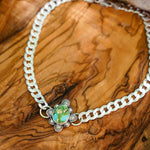 Statement Choker in Sonoran Mountain Turquoise - Golden Road Crafted