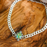 Statement Choker in Sonoran Mountain Turquoise - Golden Road Crafted