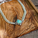 Statement Choker in Sonoran Mountain Turquoise - Golden Road Crafted