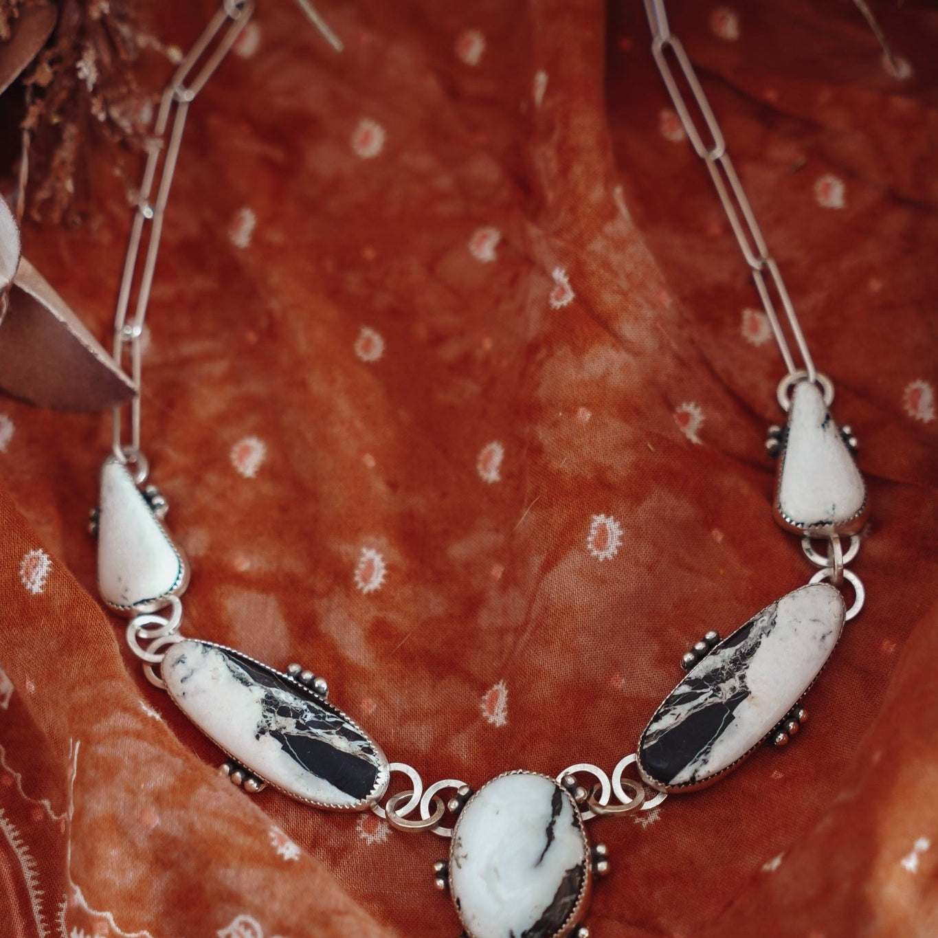 Statement Choker in White Buffalo - Golden Road Crafted
