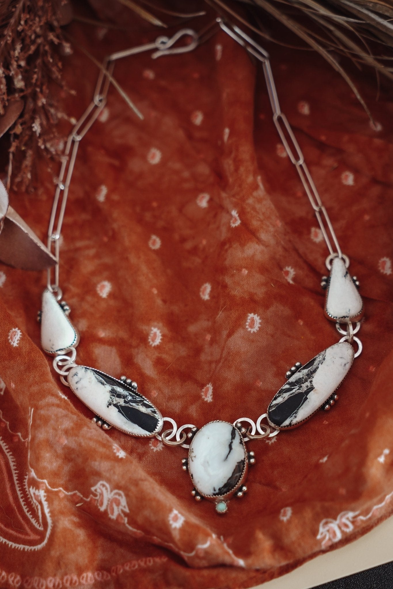 Statement Choker in White Buffalo - Golden Road Crafted