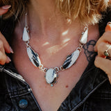 Statement Choker in White Buffalo - Golden Road Crafted