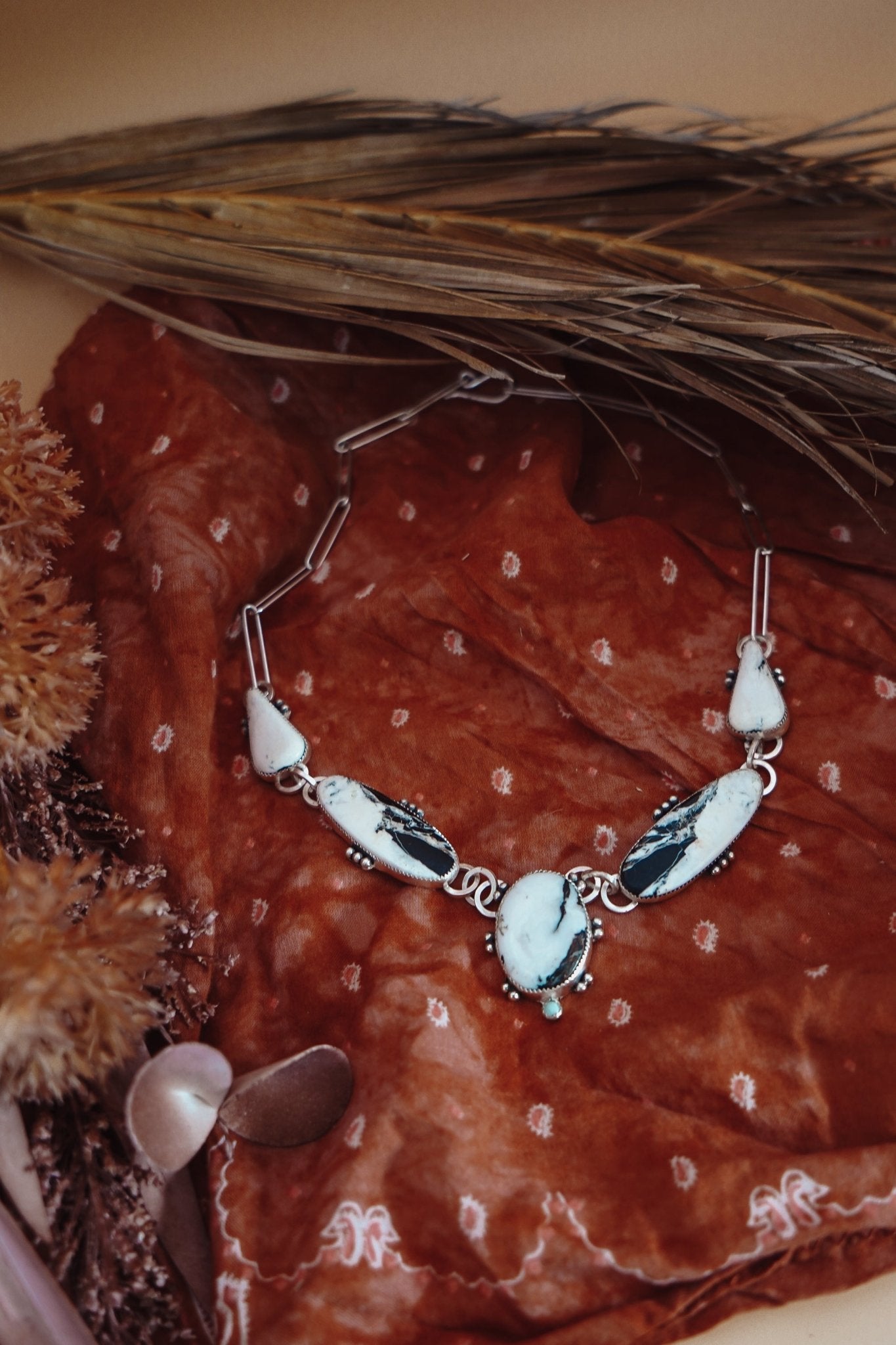 Statement Choker in White Buffalo - Golden Road Crafted
