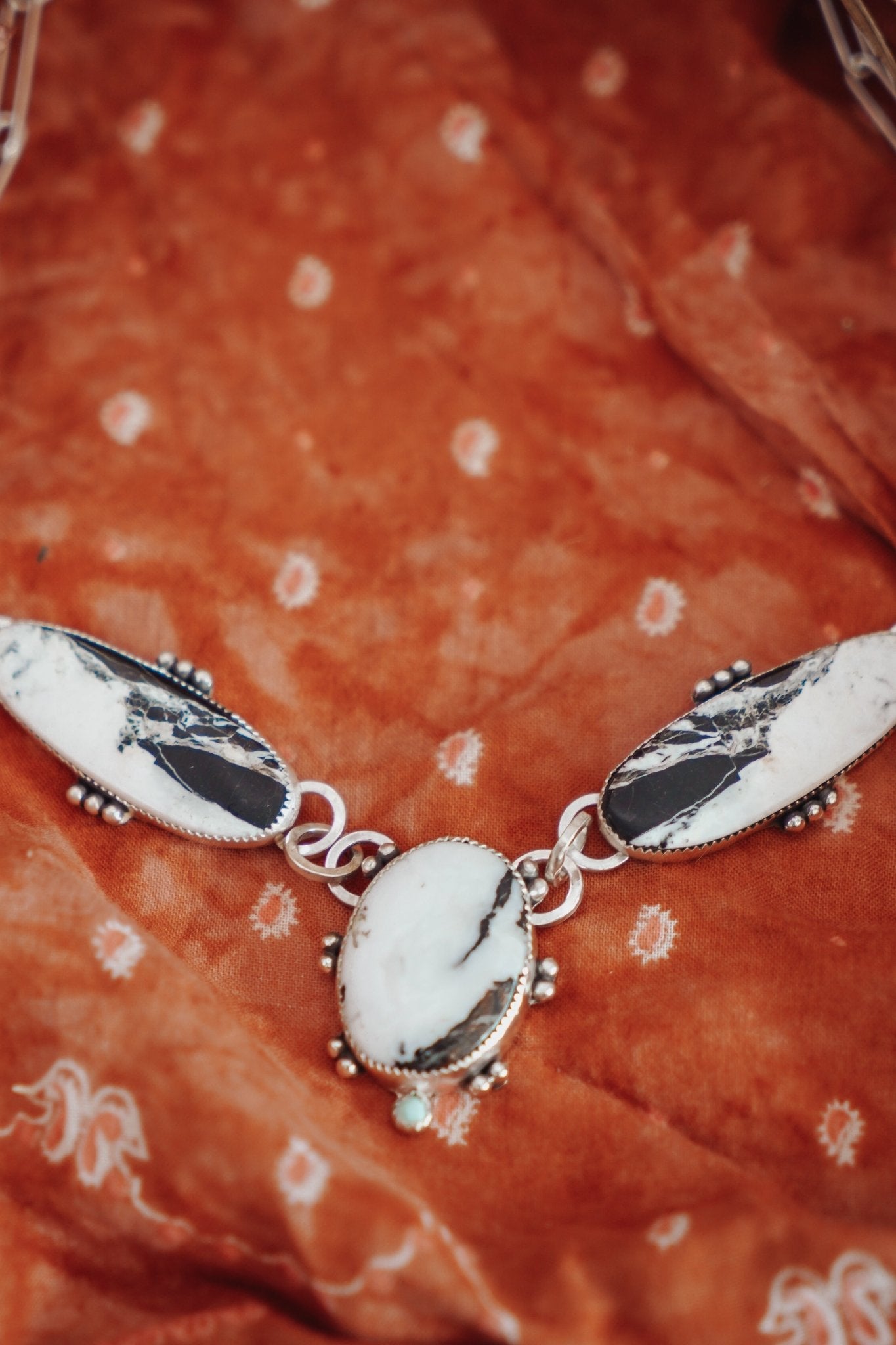 Statement Choker in White Buffalo - Golden Road Crafted