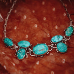 Statement Choker in Whitewater Turquoise - Golden Road Crafted