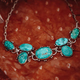 Statement Choker in Whitewater Turquoise - Golden Road Crafted