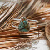 Statement Cuff in Blackjack Turquoise - Golden Road Crafted