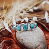 Statement Cuff in Egyptian Turquoise - Golden Road Crafted