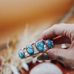 Statement Cuff in Egyptian Turquoise - Golden Road Crafted