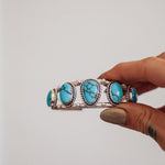 Statement Cuff in Egyptian Turquoise - Golden Road Crafted