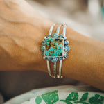 Statement Cuff In Hubei Turquoise - Golden Road Crafted