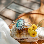Statement Cuff In Hubei Turquoise - Golden Road Crafted