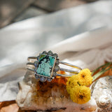 Statement Cuff In Hubei Turquoise - Golden Road Crafted