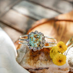 Statement Cuff In Hubei Turquoise - Golden Road Crafted