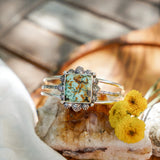 Statement Cuff In Hubei Turquoise - Golden Road Crafted