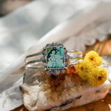 Statement Cuff In Hubei Turquoise - Golden Road Crafted