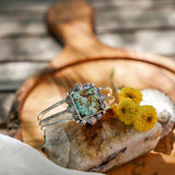Statement Cuff In Hubei Turquoise - Golden Road Crafted