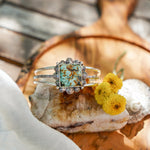Statement Cuff In Hubei Turquoise - Golden Road Crafted
