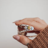 Statement Cuff in Kingman Turquoise - Golden Road Crafted